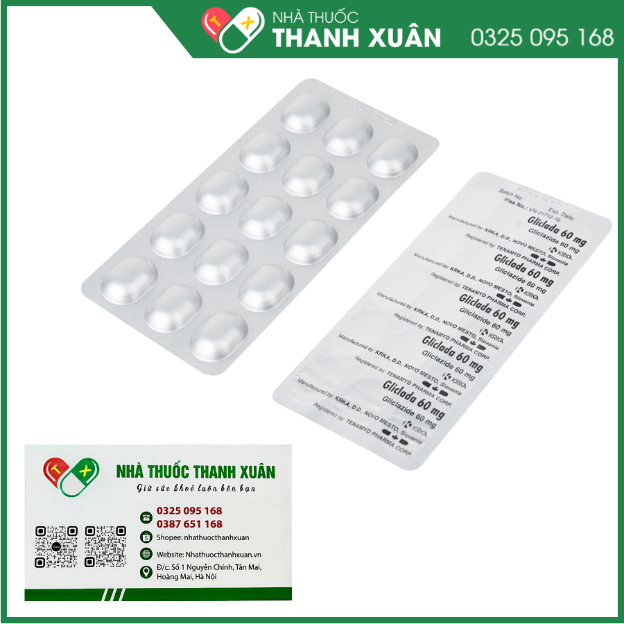 Gliclada 60mg trị đái tháo đường